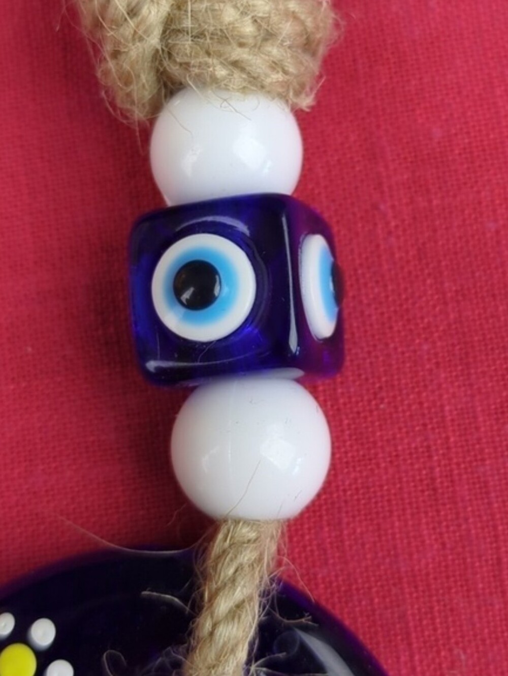 Evil Eye Rope Ornament - Picture 3 of 6